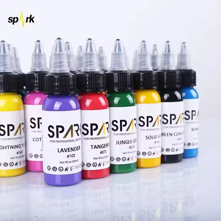 Dakwat Tatu Spark Profesional 1oz 25 Set Warna