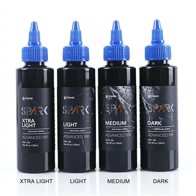 Dakwat tatu tatu hitam 120ml graywash organik 120ml