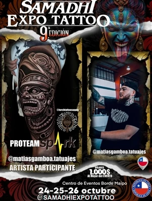 Artis Chile @Matiasgamboa.tatuajes Bergabung dengan Star - Barisan Studded un...