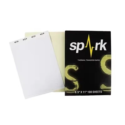 Spark Smooth Tattoo Paper Inkjet Tinggi Gloss Butiran Kertas Stensil Sementara Tepat Seni Badan