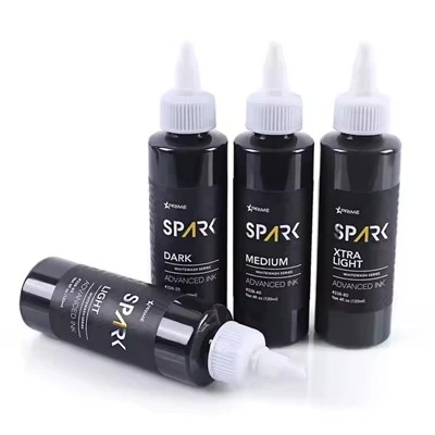 Sparkle Factory Custom 4oz 120ml White Wash Amazing Pigment Body Body Skin Triple Black Ink Butterfly Tatu