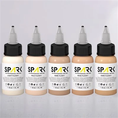 5 warna EU Compliant Light Skin Nada Set untuk tatu yang realistik untuk tatu dan seni badan