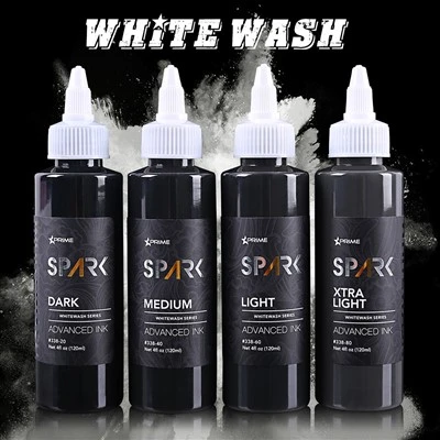Spark Professional 4oz Organic Bright and Long - Tak Dakwat Tatu Whitewash Bertahan untuk Tatu