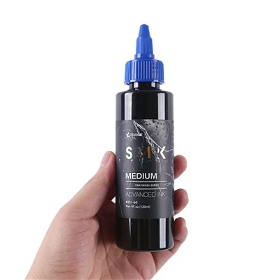 Dakwat tatu tatu hitam 120ml graywash organik 120ml