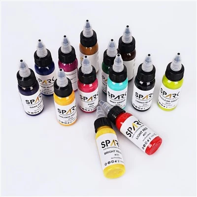 Set dakwat tatu organik premium - dakwat tetap cecair untuk artis tatu & seni badan