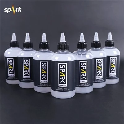 Saprk 8 fl oz (250 ml) Profesional cepat kering non - memudar gel pemindahan tatu lancar untuk artis tatu
