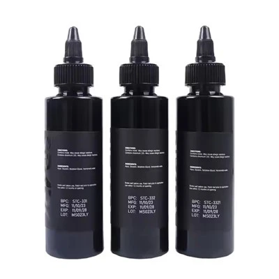 Spark Custom Wholesale China High - End 4 Oz 120 ml cat pigmen badan pigmen kulit warna tinta tatu hitam luar biasa