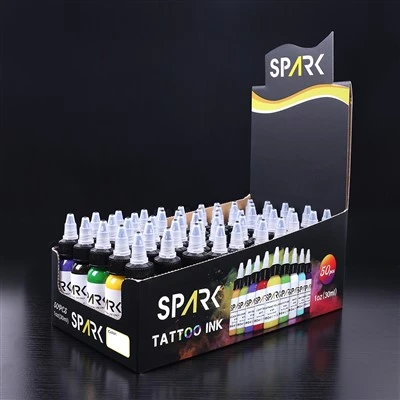 Spark Organik 0.5 oz cepat kering Reka bentuk tahan lama Tatu Tabut Tabut Tetap Pigmen untuk Seni Badan