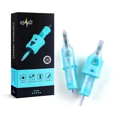 Spark selamat mudah 316 saiz keluli tahan karat m1 premium steril pakai tatu tatu jarum untuk tatu seni badan