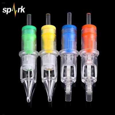 Spark Pakaian keluli tahan karat yang serasi dengan mudah menggunakan jarum tatu aliran dakwat yang licin untuk seni badan