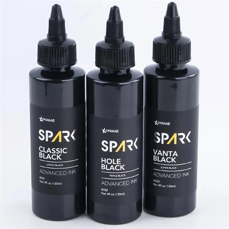 Spark Permanent 3 Series Classic Black/Hole Black/Vanta Black Custom Model Deep Black Tatu Deep untuk Tatu
