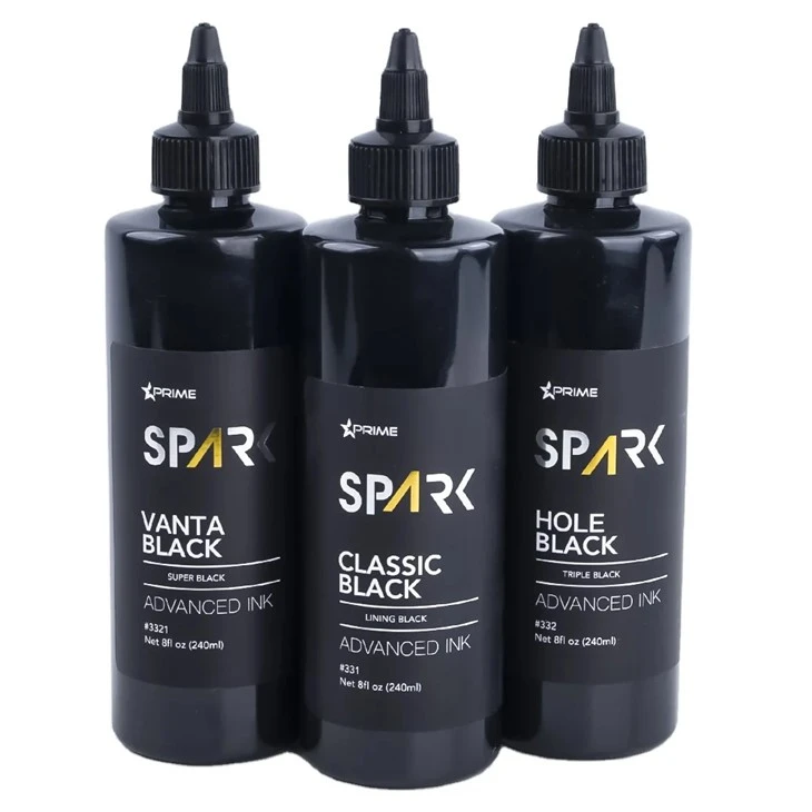 Borong 8oz 240ml Premium Tatu Dakwat Set Custom Black Organik Cecair Berkualiti Tinggi Berkualiti