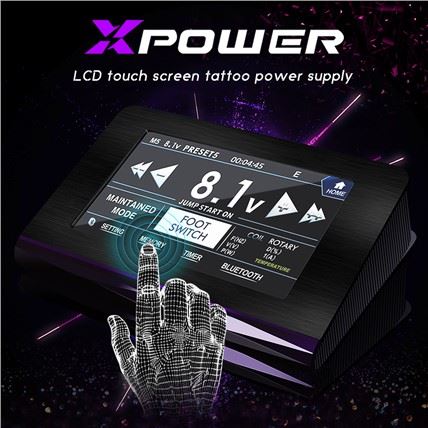Digital LCD Tattoo XPower bekalan rotary Tattoo Machine Pen Coil Machine Xpower Tatu Bekalan