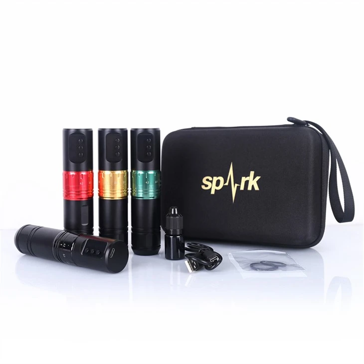 Mesin Tatu Percikan 1600mAh Mesin Tatu Tanpa Wayar Profesional