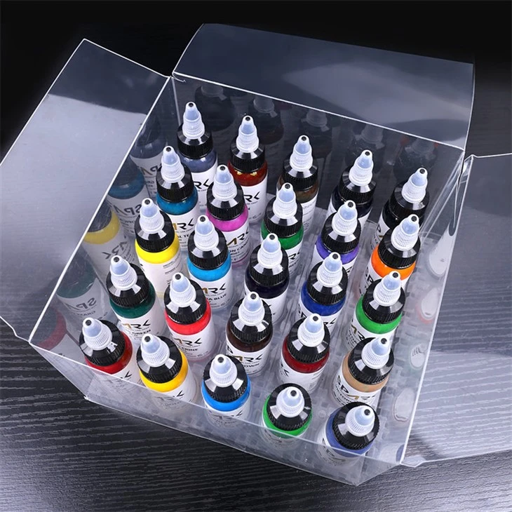 Set 25 Warna Dakwat Tatu Percikan Bebas Plumbum Dakwat Tatu Hitam Dakwat Tatu Hitam
