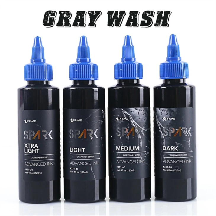 Set Dakwat Tatu Greywash Set Dakwat Tatu Percikan Paparan Dakwat Tatu Profesional