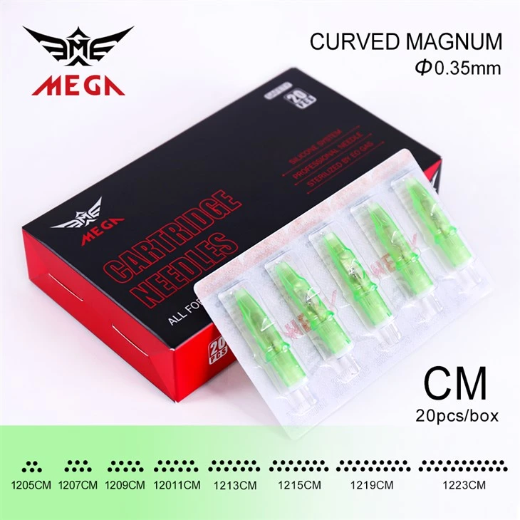 Jarum Tato Mega Magnum 0.3mm&0.35mm Jarum Kartrij Shader