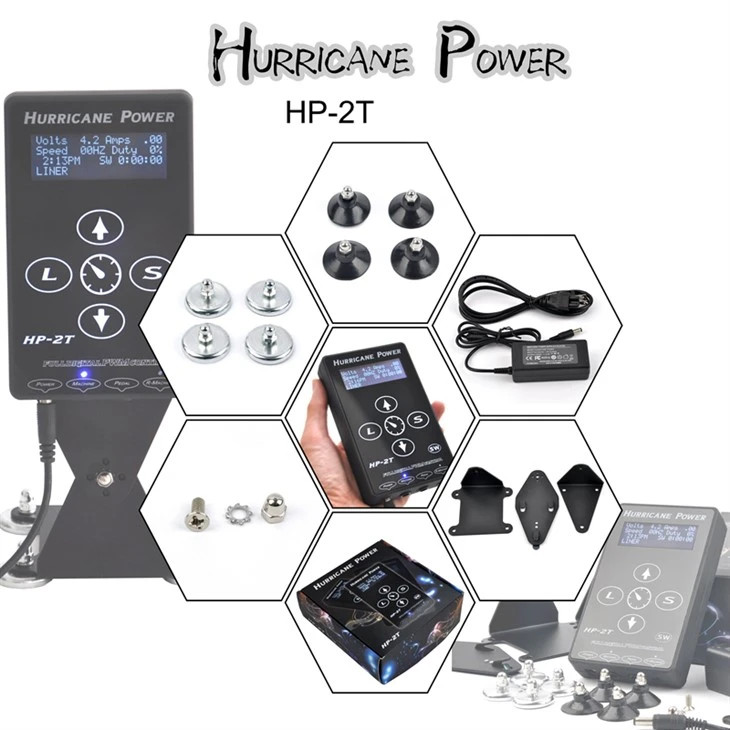 Power Tattoo Hurricane Hand Touch Tattoo Bekalan Kuasa