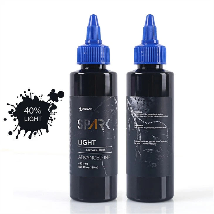 Set Dakwat Tatu Grey Wash Set Dakwat Tatu Percikan Profesional