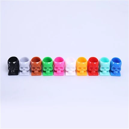 11mm*13mm 200pcs/beg Cawan Dakwat Tatu Plastik Pakai Untuk Cawan Dakwat Tengkorak Tatu