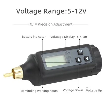 Bekalan Kuasa Tatu Tanpa Wayar Digital 2000 MAh