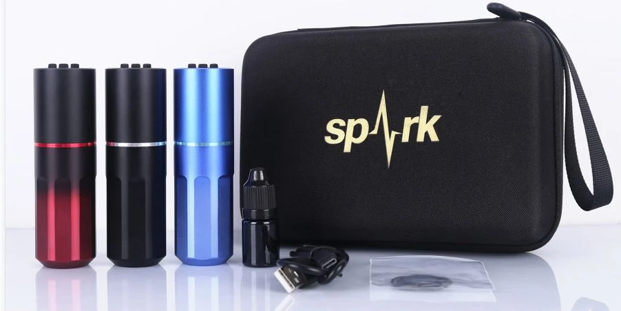 Spark Motor Tanpa Berus Terbaharu Bateri Wayarles Profesional Tatu Mesin Pen
