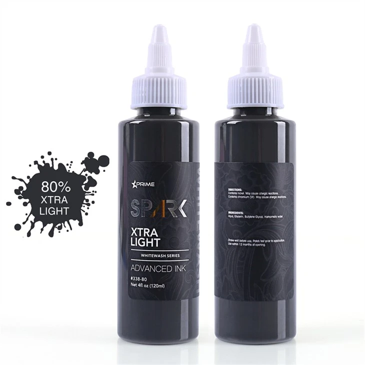 Dakwat Tatu Spark Set Dakwat Tatu Asal Vegan White Wash Set Spark Tatu Dakwat