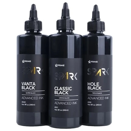 240 ml pigmen badan kulit tatu warna hitam